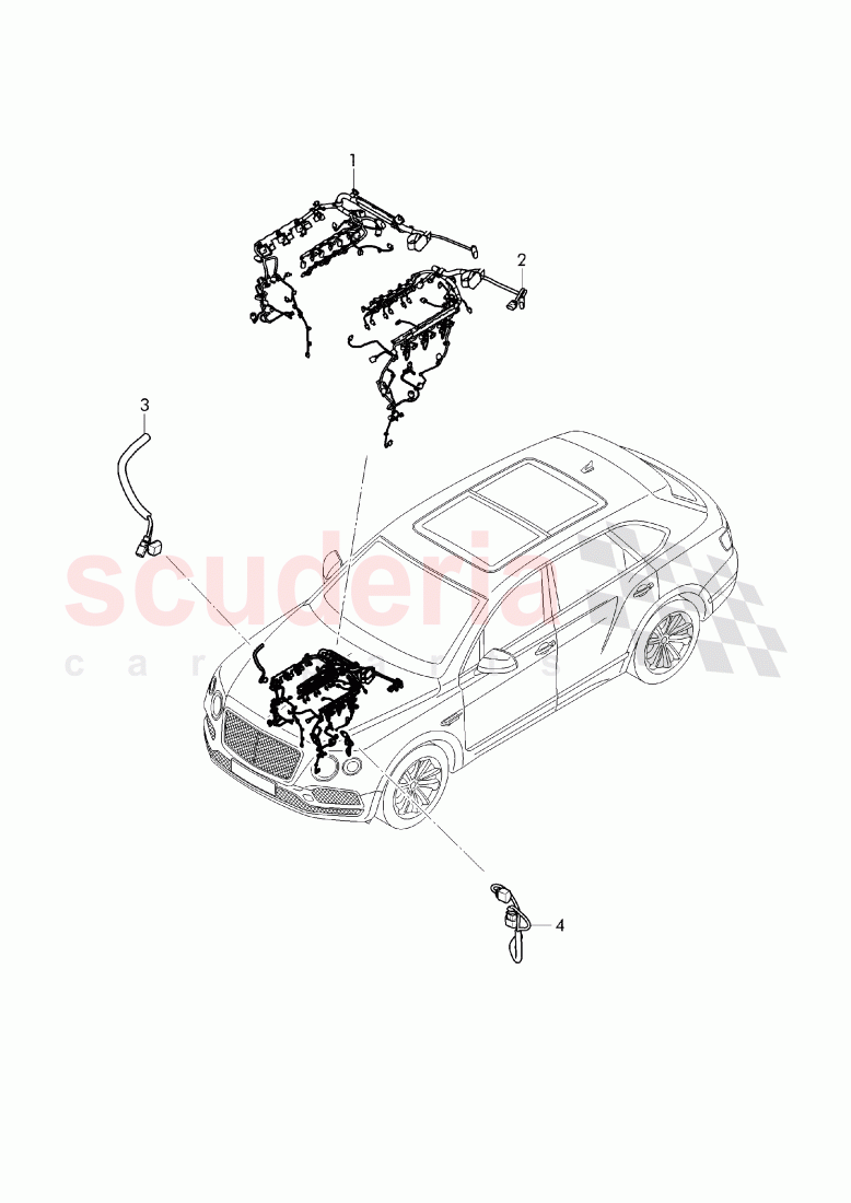 Additional Wiring Harnesses of Bentley Bentley Bentayga (2015-2020)