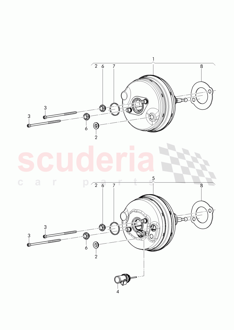 brake servo, for service installation of Bentley Bentley Continental Flying Spur (2013+)