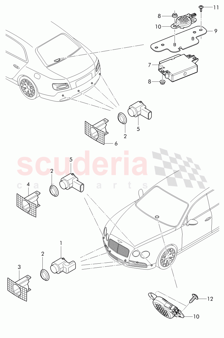 parking assist of Bentley Bentley Continental Flying Spur (2013+)