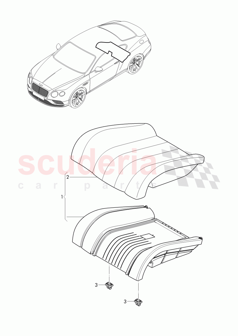 rear seat, cushion (leather), D >> - MJ 2015 of Bentley Bentley Continental GT (2011-2018)