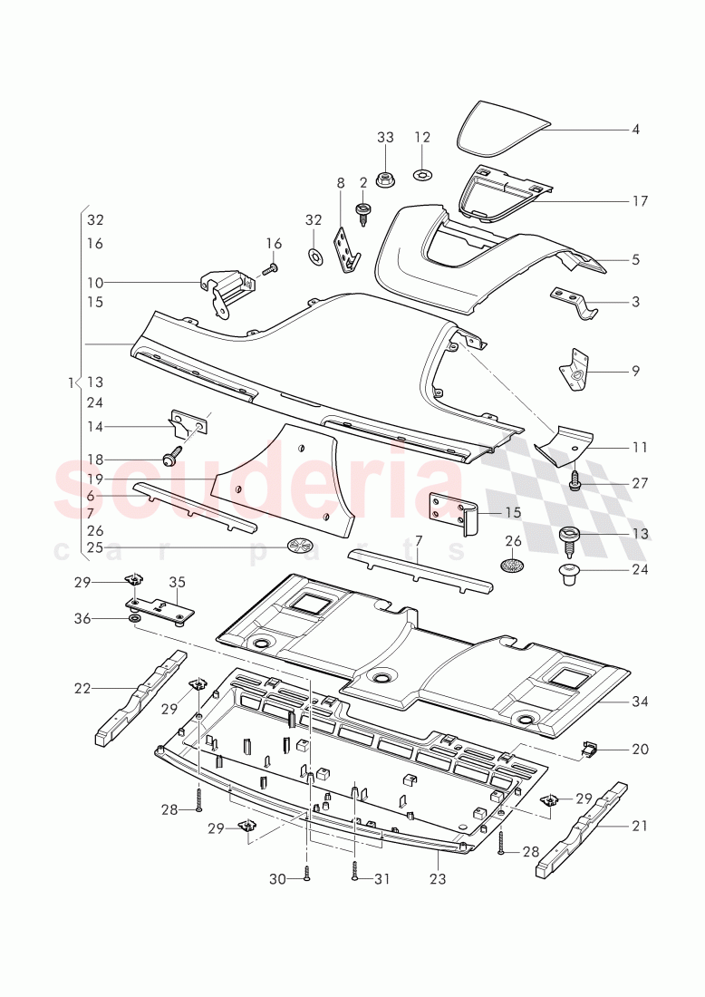 parcel shelf, rear of Bentley Bentley Continental Supersports (2017+)