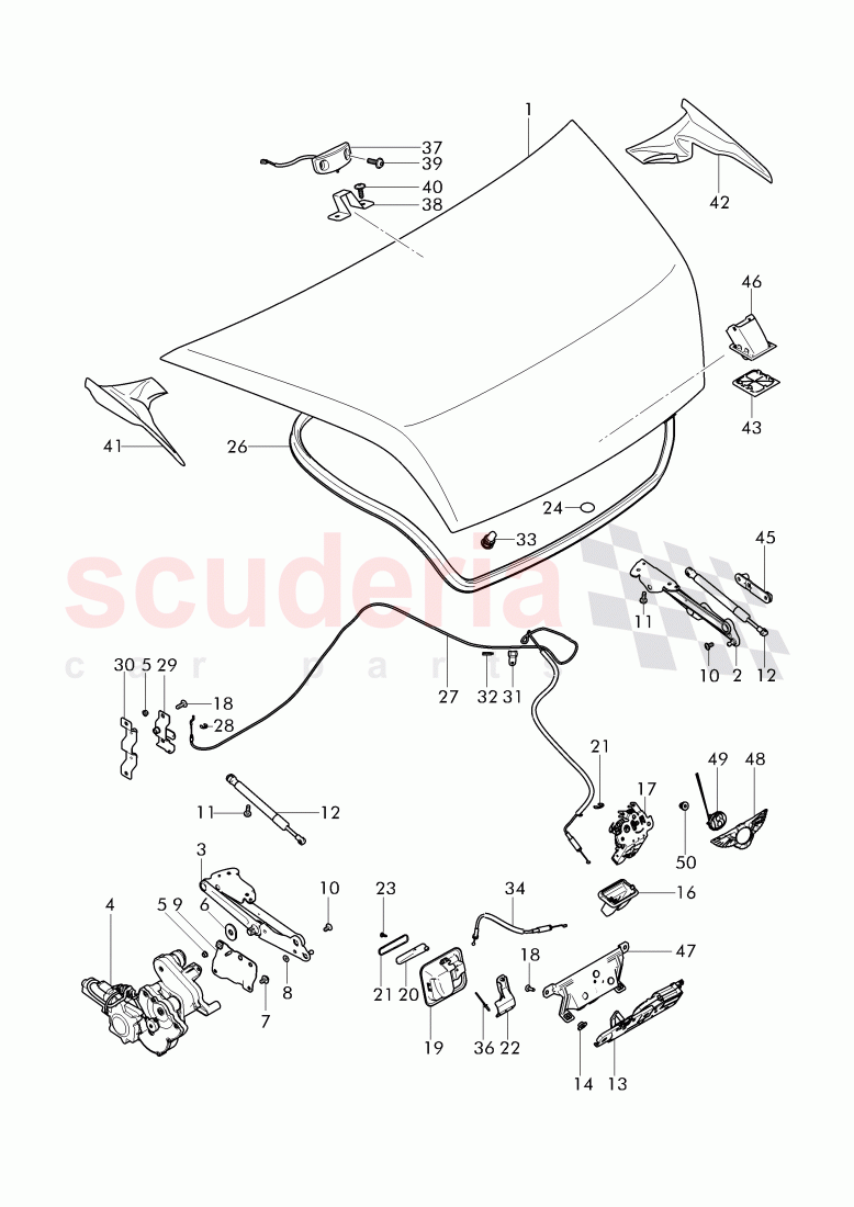 rear trunk lid of Bentley Bentley Continental Supersports Convertible (2017+)