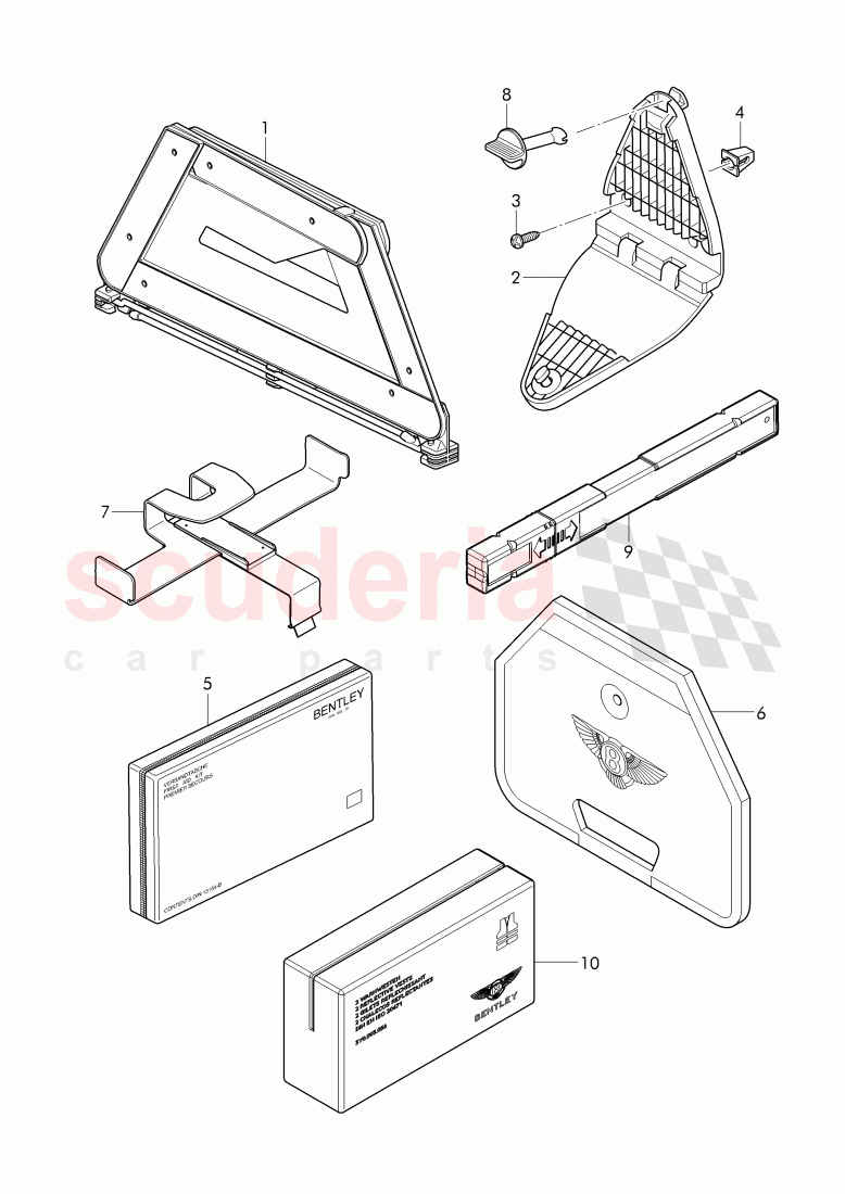 Warning Triangle andFirst Aid, KIT of Bentley Bentley Continental GT (2011-2018)