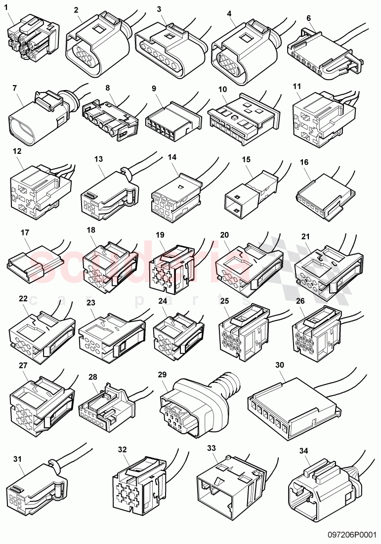 housing for cable connector of Bentley Bentley Continental Supersports (2009-2011)