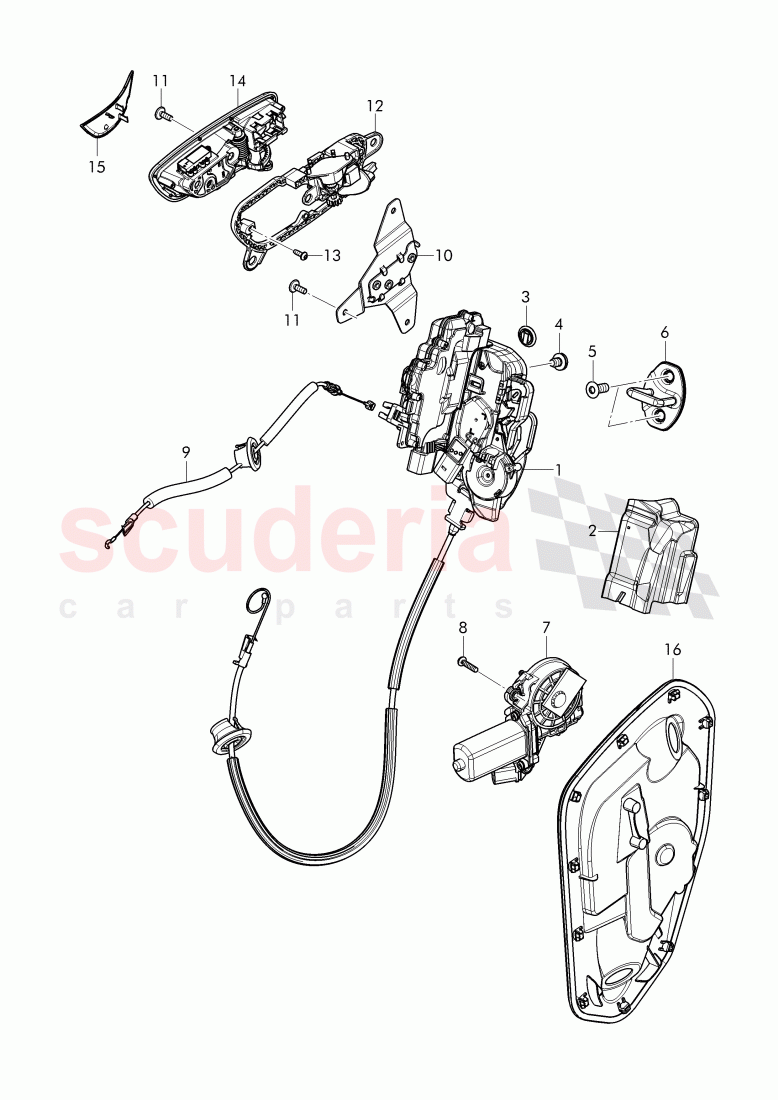 door handle, inner of Bentley Bentley Bentayga (2015-2020)