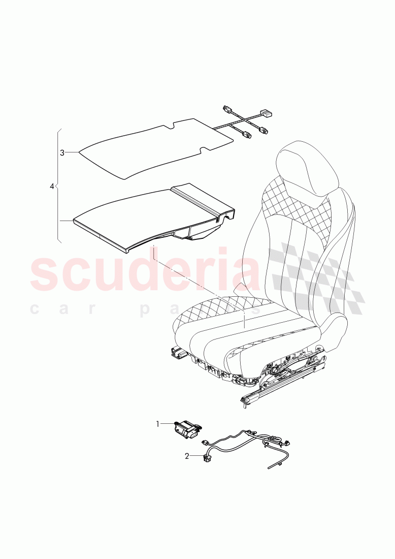 For vehicles with passenger, occupant detection (POD) of Bentley Bentley Bentayga (2015-2020)