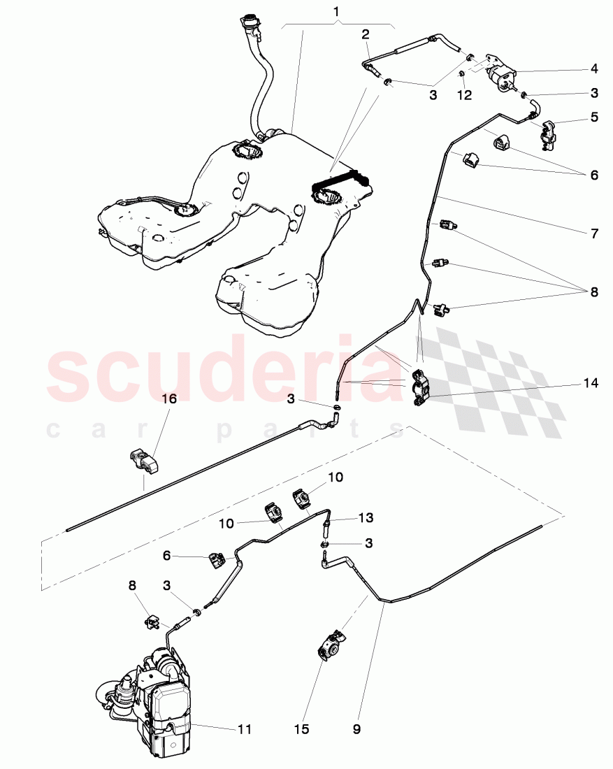 fuel line, for vehicles with coolant auxiliary heater, D >> - MJ 2014 of Bentley Bentley Continental GT (2011-2018)