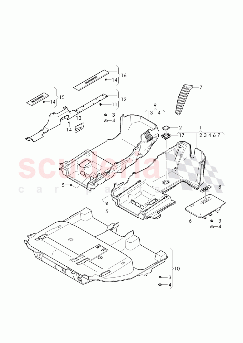 floor covering of Bentley Bentley Bentayga (2015-2020)