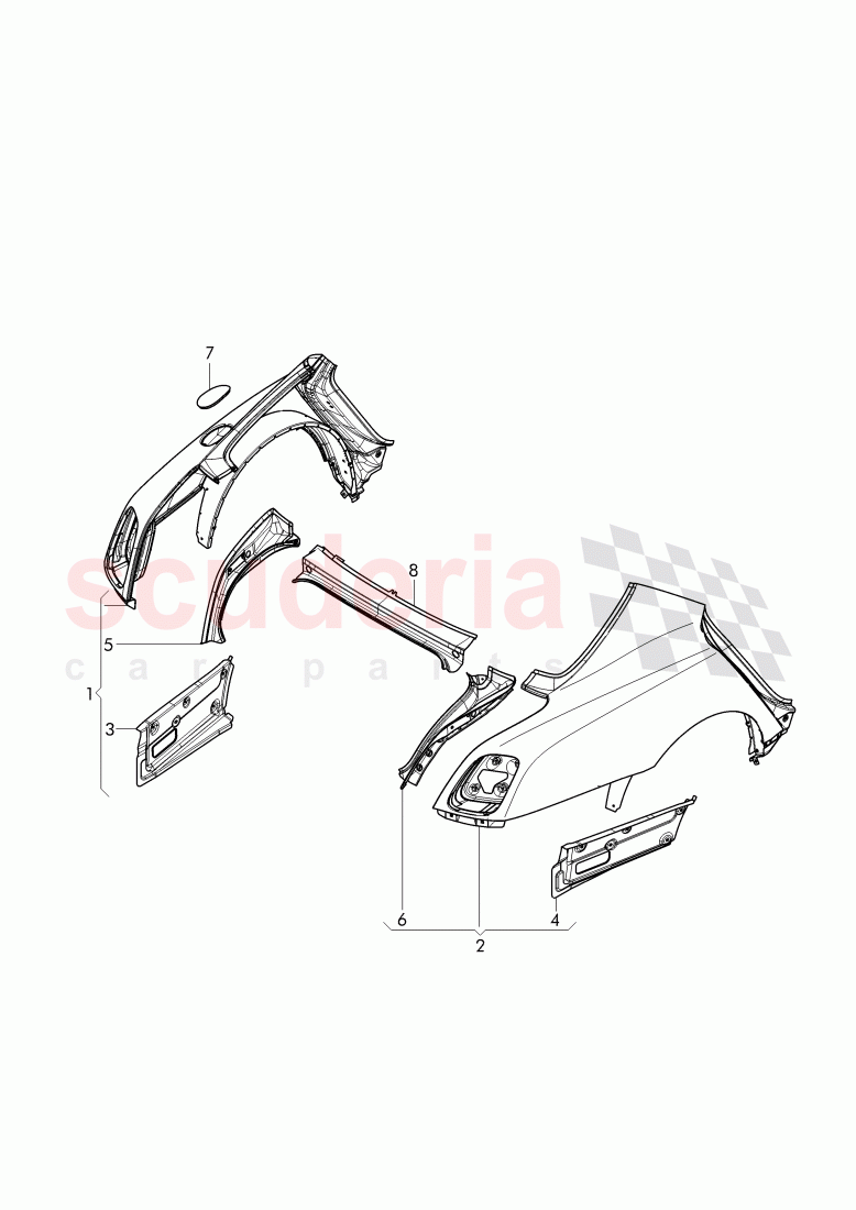 fender of Bentley Bentley Mulsanne (2010+)