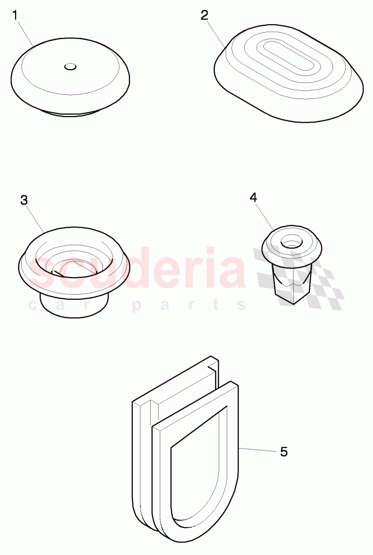 grommet for body, plug of Bentley Bentley Continental GT (2011-2018)