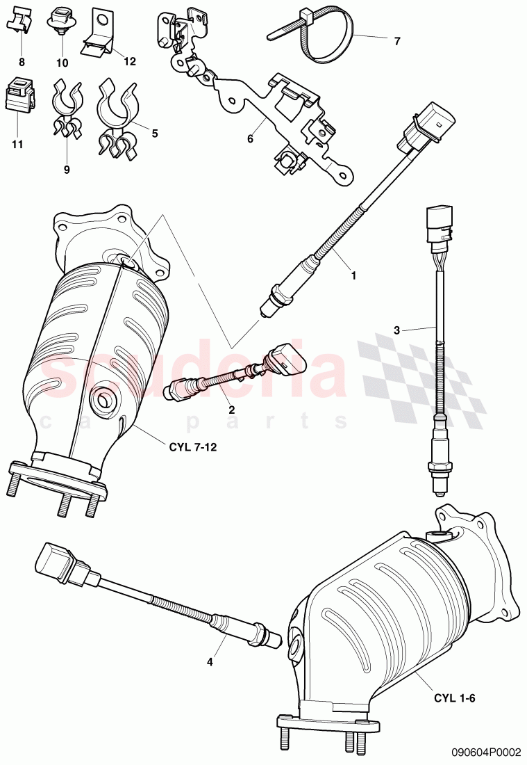 oxygen sensor, D >> - MJ 2006 of Bentley Bentley Continental Flying Spur (2006-2012)