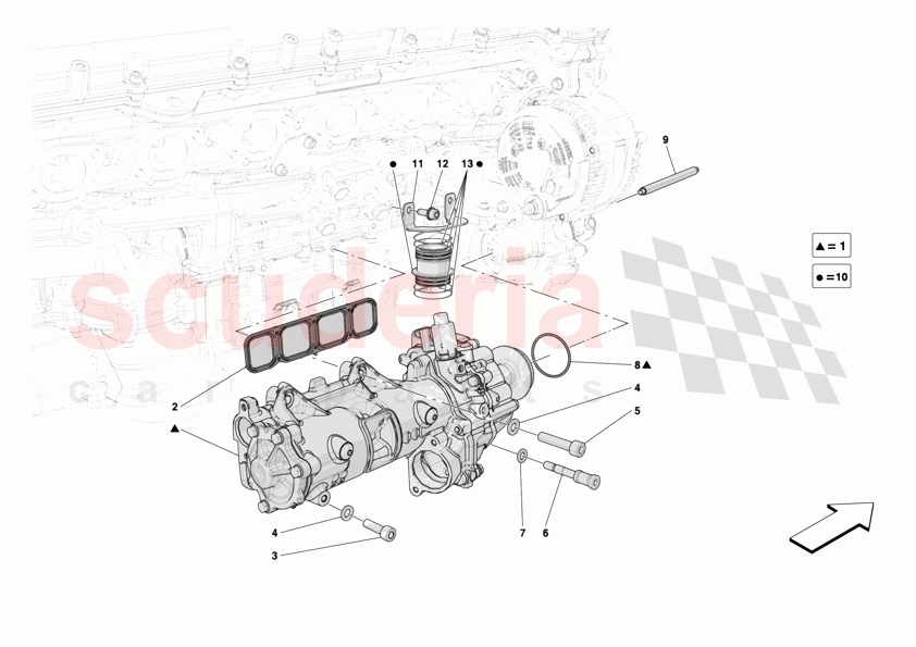 ENGINE OIL PUMP of Ferrari Ferrari 12Cilindri