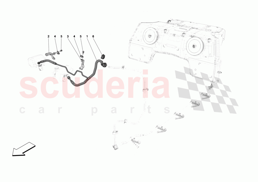 ENGINE FUEL DELIVERY PIPES of Ferrari Ferrari 12Cilindri