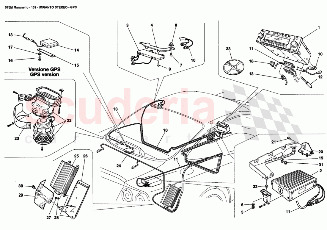 STEREO EQUIPMENT - GPS of Ferrari Ferrari 575M Maranello
