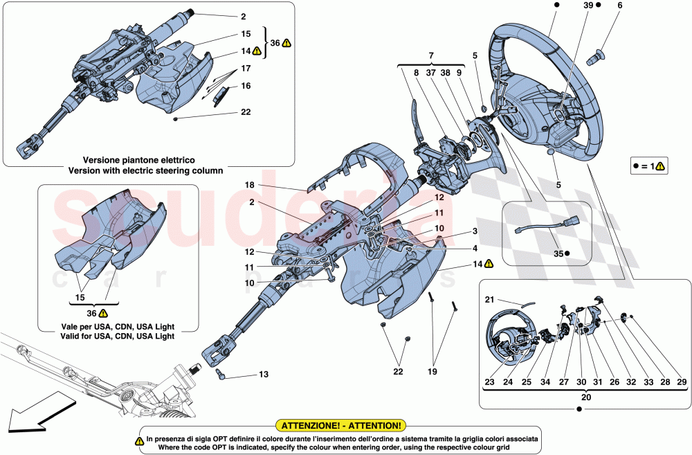 STEERING CONTROL of Ferrari Ferrari 488 GTB