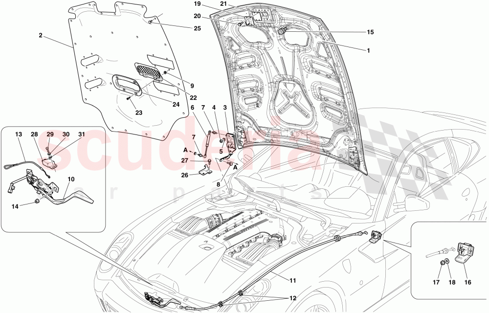 ENGINE COMPARTMENT LID of Ferrari Ferrari 599 GTO