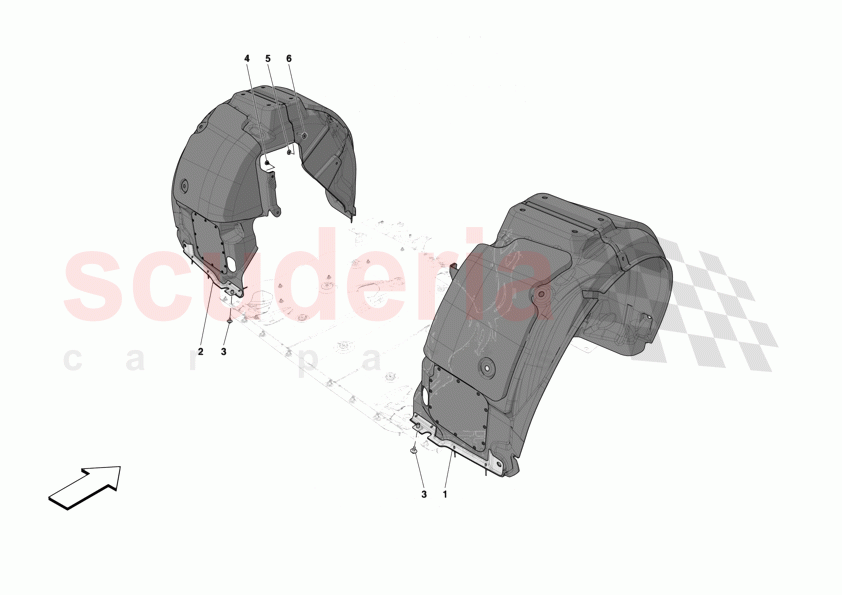 REAR WHEELHOUSE of Ferrari Ferrari 12Cilindri