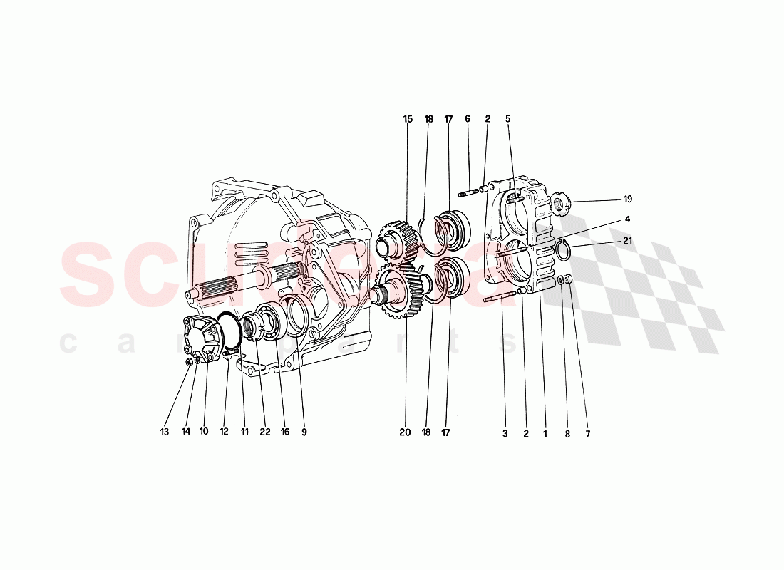 Gearbox Transmission of Ferrari Ferrari 288 GTO