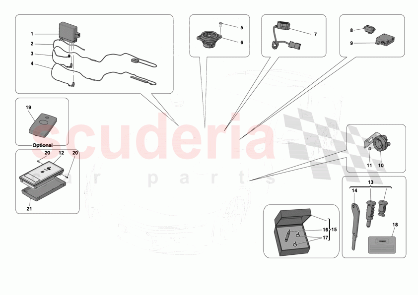 ANTI-THEFT SYSTEM of Ferrari Ferrari 12Cilindri