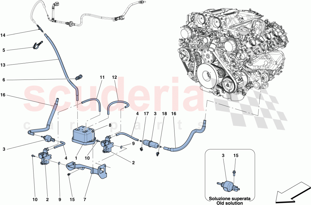 TURBOCHARGING SYSTEM ADJUSTMENTS of Ferrari Ferrari GTC4Lusso T