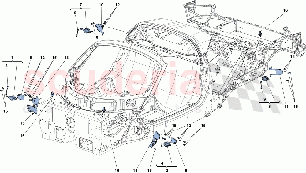 ELECTRONIC MANAGEMENT (SUSPENSION) of Ferrari Ferrari LaFerrari Aperta