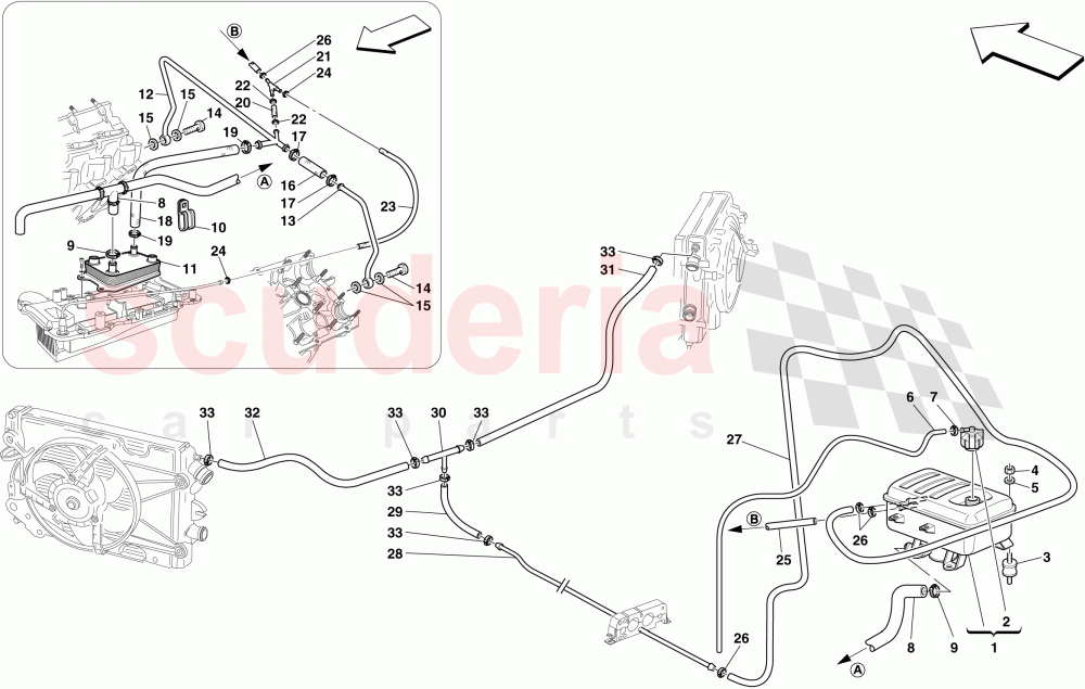 HEADER TANK of Ferrari Ferrari 430 Coupe