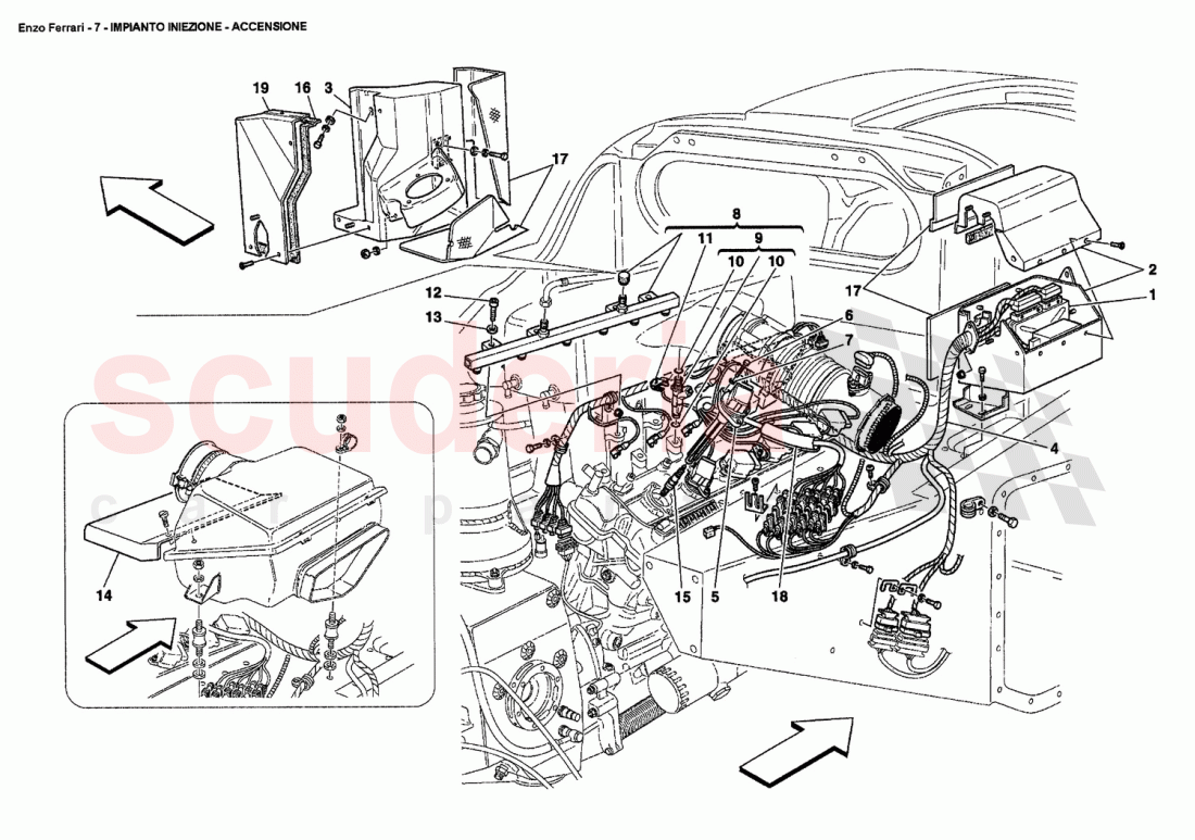 INJECTION - IGNITION DEVICE of Ferrari Ferrari Enzo