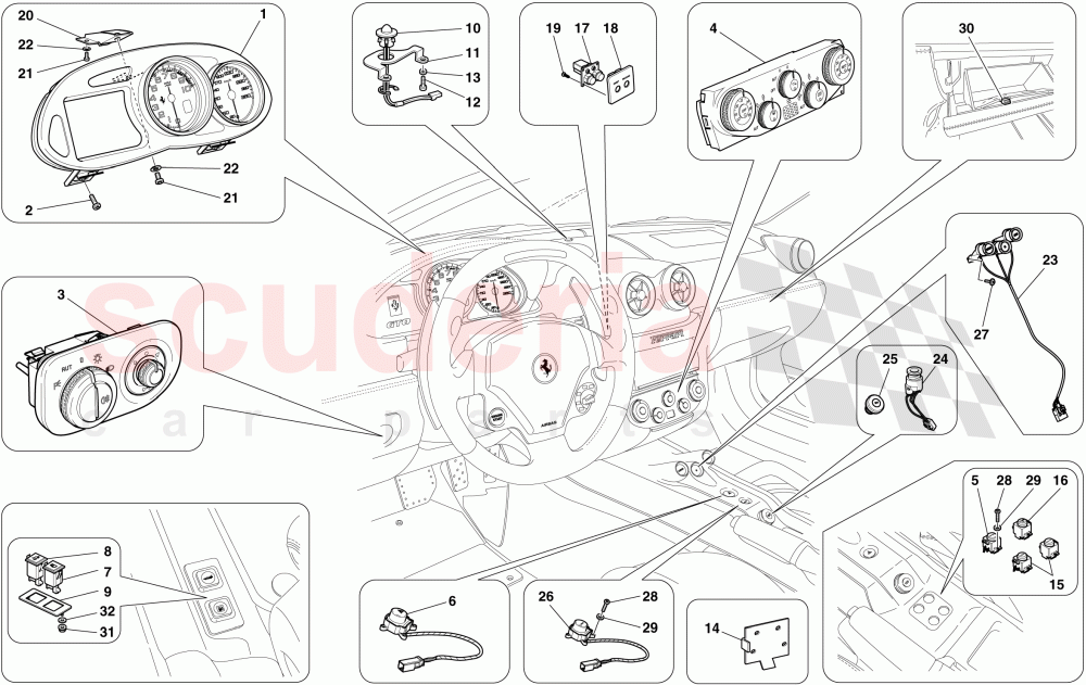 INSTRUMENTATION of Ferrari Ferrari 599 GTO