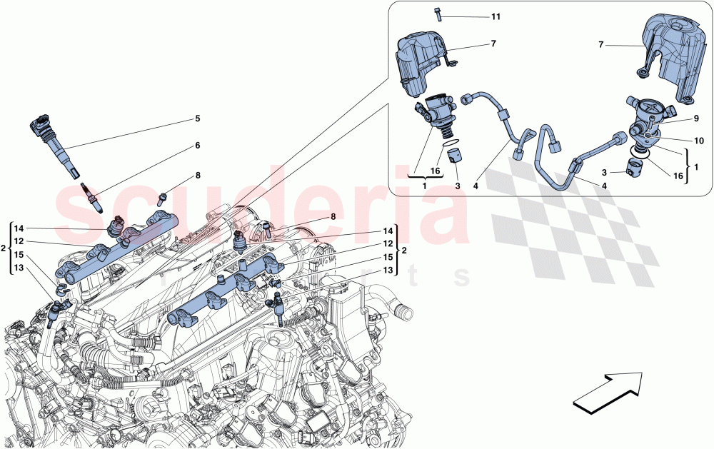 INJECTION - IGNITION SYSTEM of Ferrari Ferrari California T