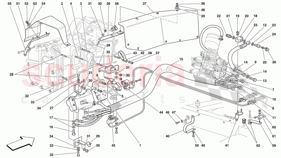 F1 CLUTCH HYDRAULIC CONTROL of Ferrari Ferrari 360 Challenge (2000)