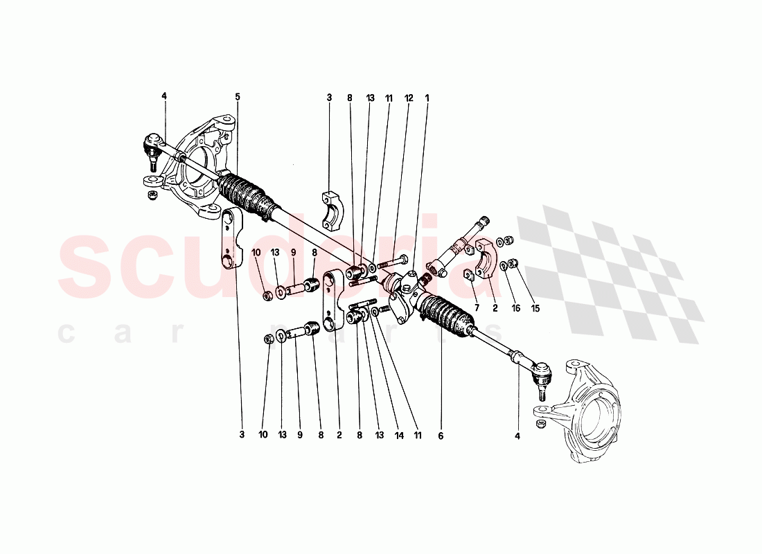 Steering Box and Linkage of Ferrari Ferrari 288 GTO