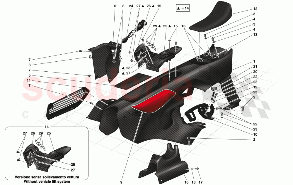 PASSENGER COMPARTMENT TRIM AND ACCESSORIES of Ferrari Ferrari LaFerrari