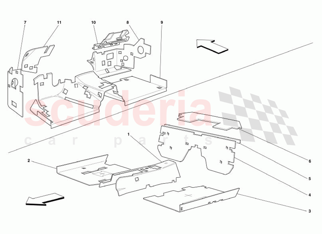 Passengers Compartment Insulations -Not for GD- of Ferrari Ferrari 575 Superamerica