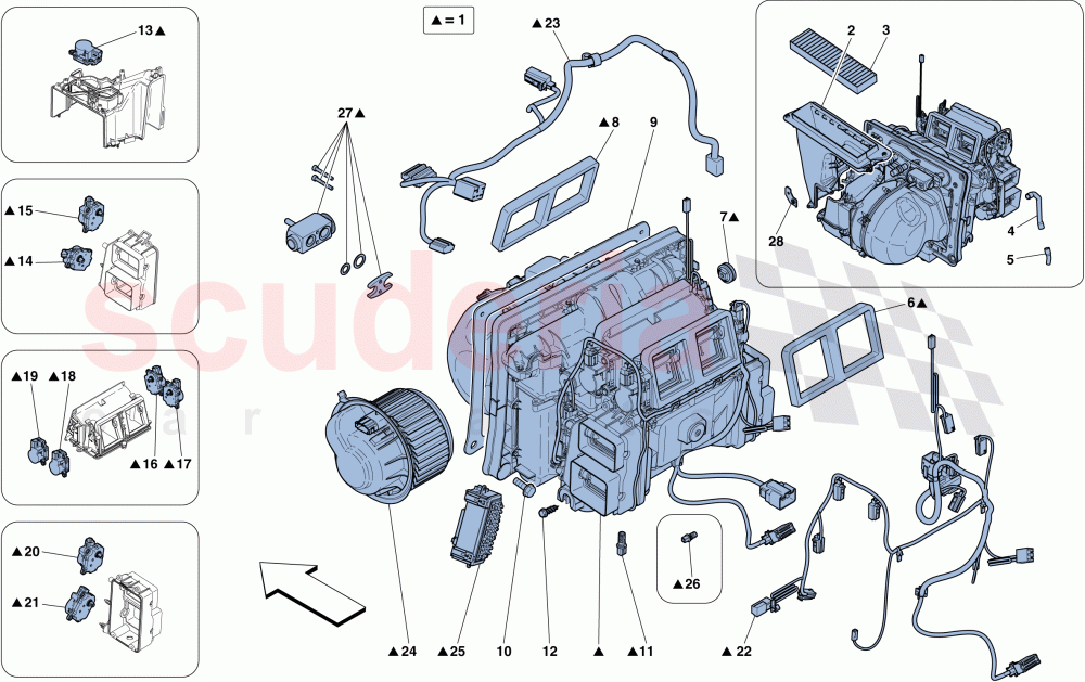 EVAPORATOR UNIT of Ferrari Ferrari 488 GTB