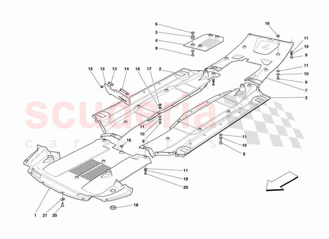 Flat Floor Pan of Ferrari Ferrari 575 Superamerica