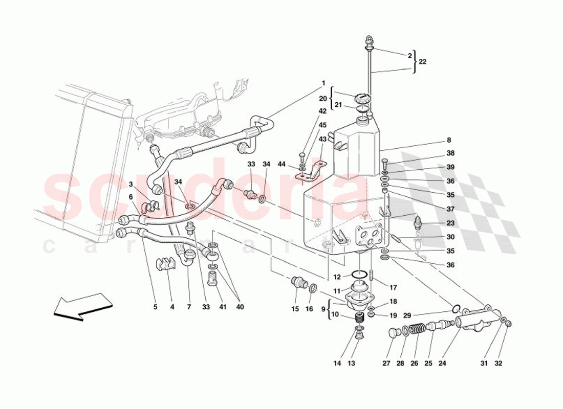 Lubrication System - Tank of Ferrari Ferrari 575 Superamerica