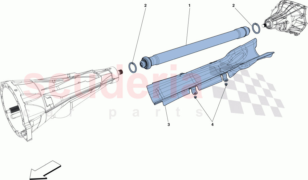TRANSMISSION PIPE of Ferrari Ferrari F12 TDF