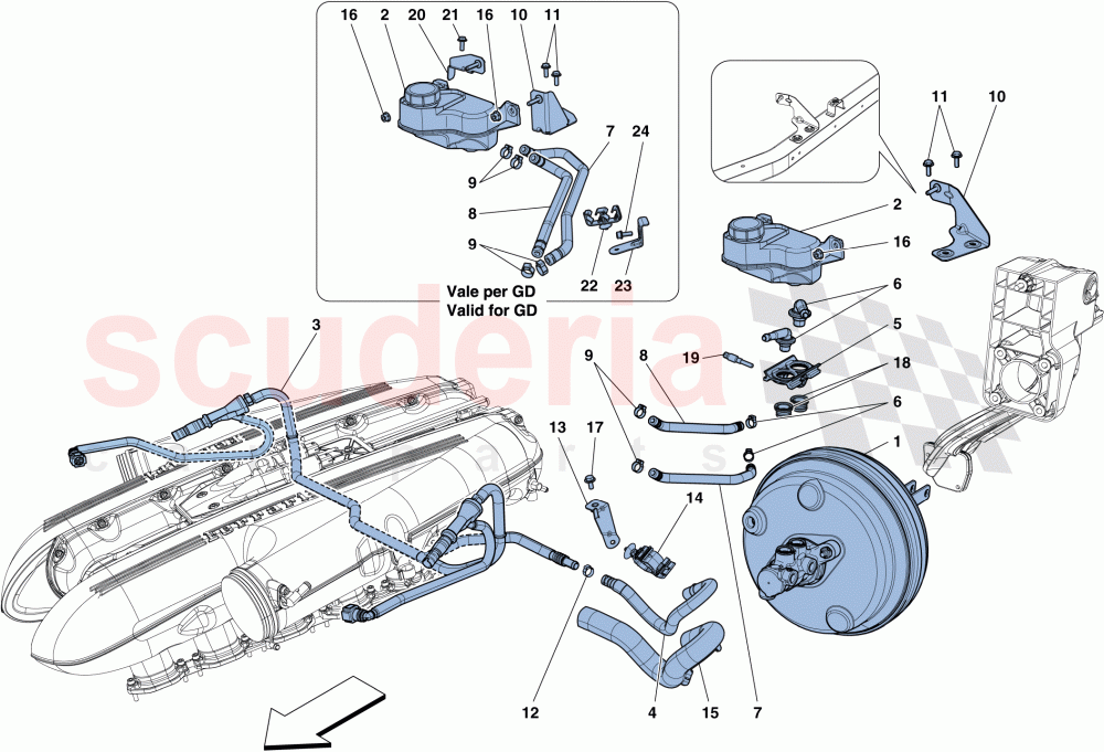 SERVO BRAKE SYSTEM of Ferrari Ferrari F12 TDF