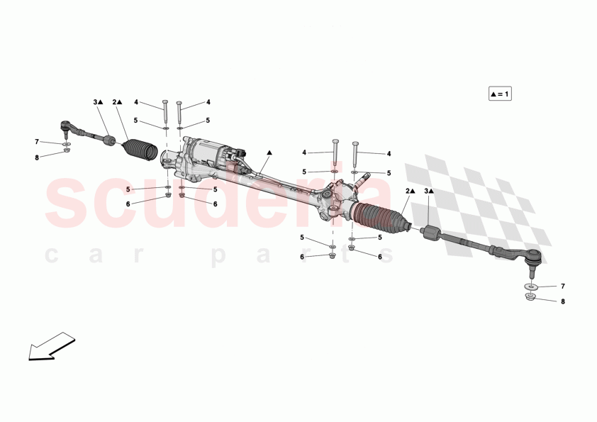 STEERING BOX of Ferrari Ferrari 12Cilindri Spider