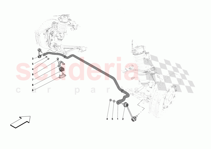 FRONT TORSION BAR of Ferrari Ferrari 12Cilindri Spider