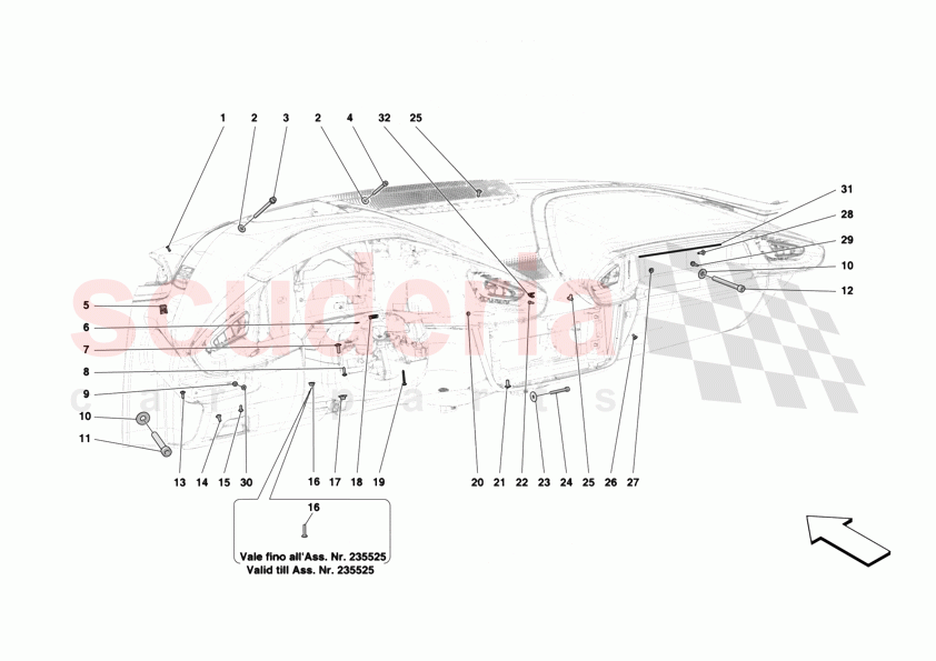 DASHBOARD - FASTENERS of Ferrari Ferrari 12Cilindri