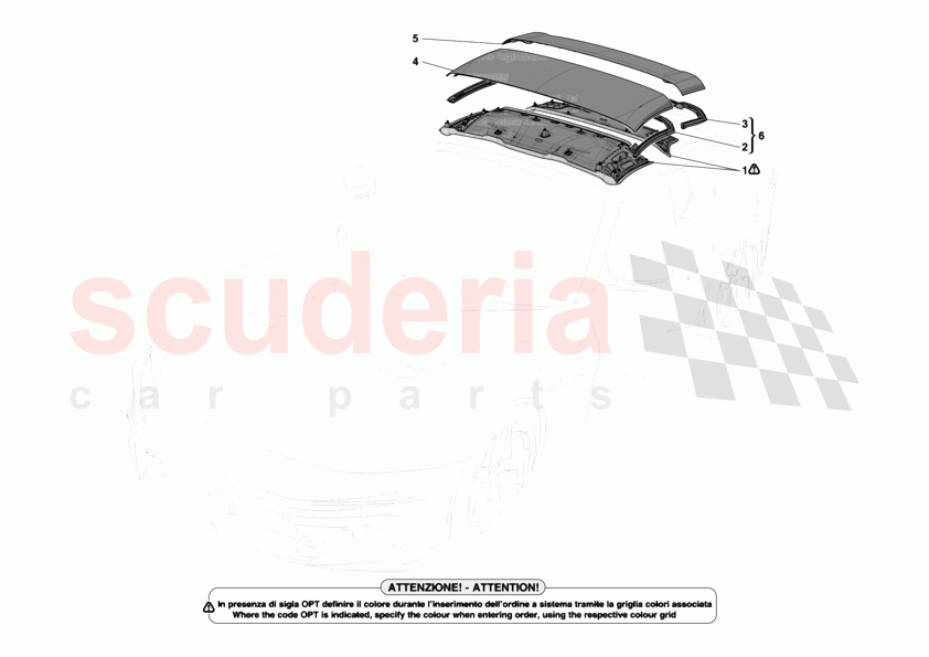 ROOF - TRIM of Ferrari Ferrari 12Cilindri Spider