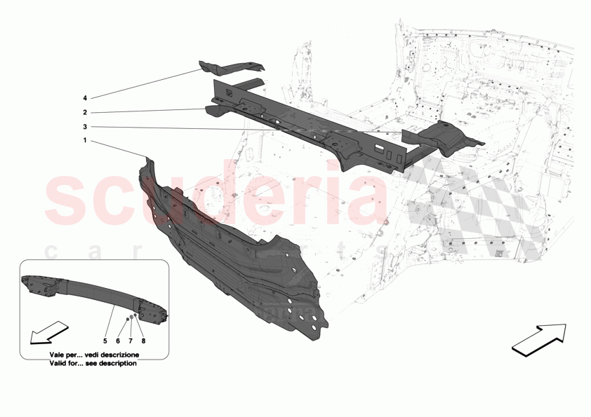 REAR SUBFRAME of Ferrari Ferrari 12Cilindri Spider