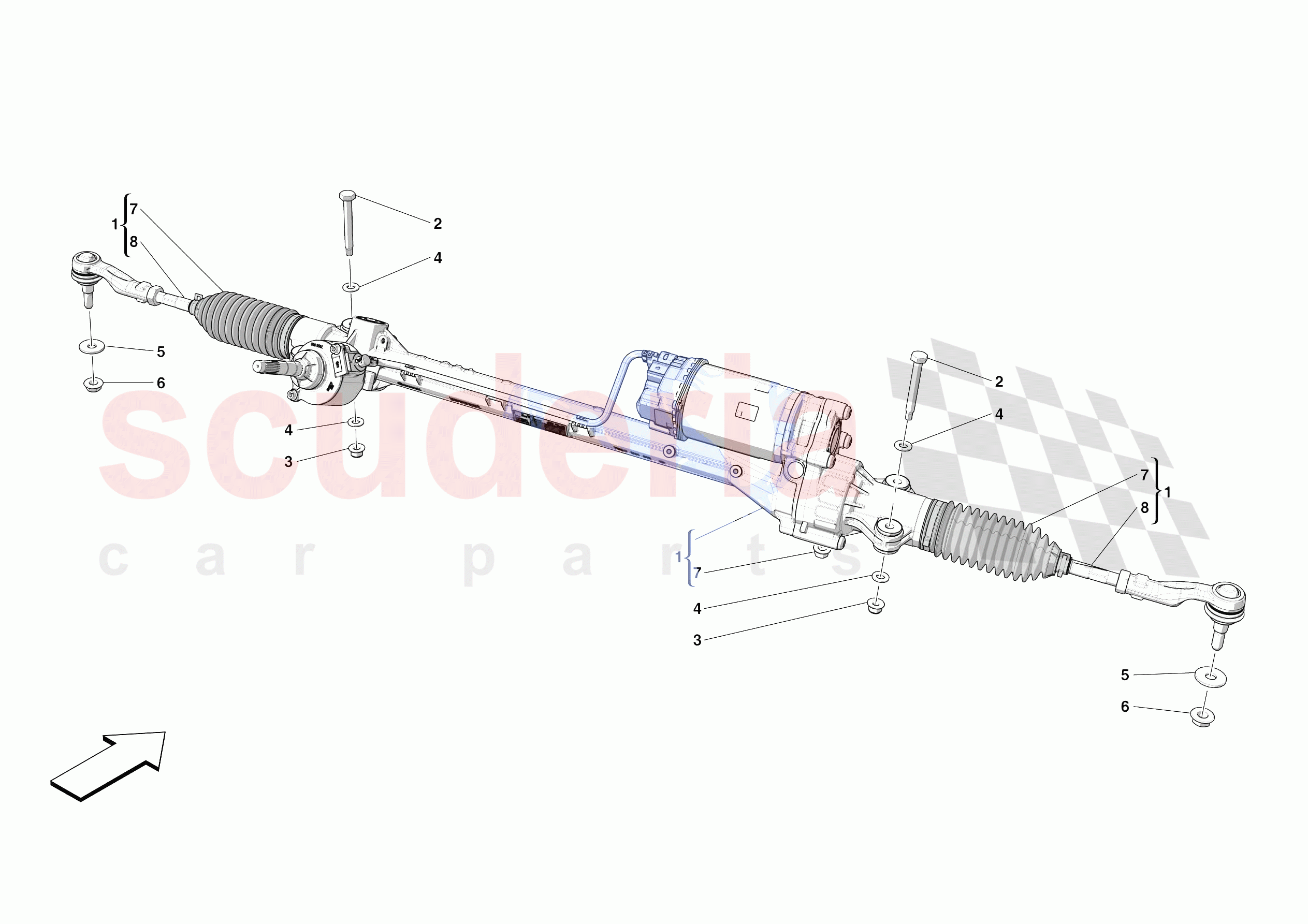 STEERING BOX of Ferrari Ferrari 296 GTB Europe