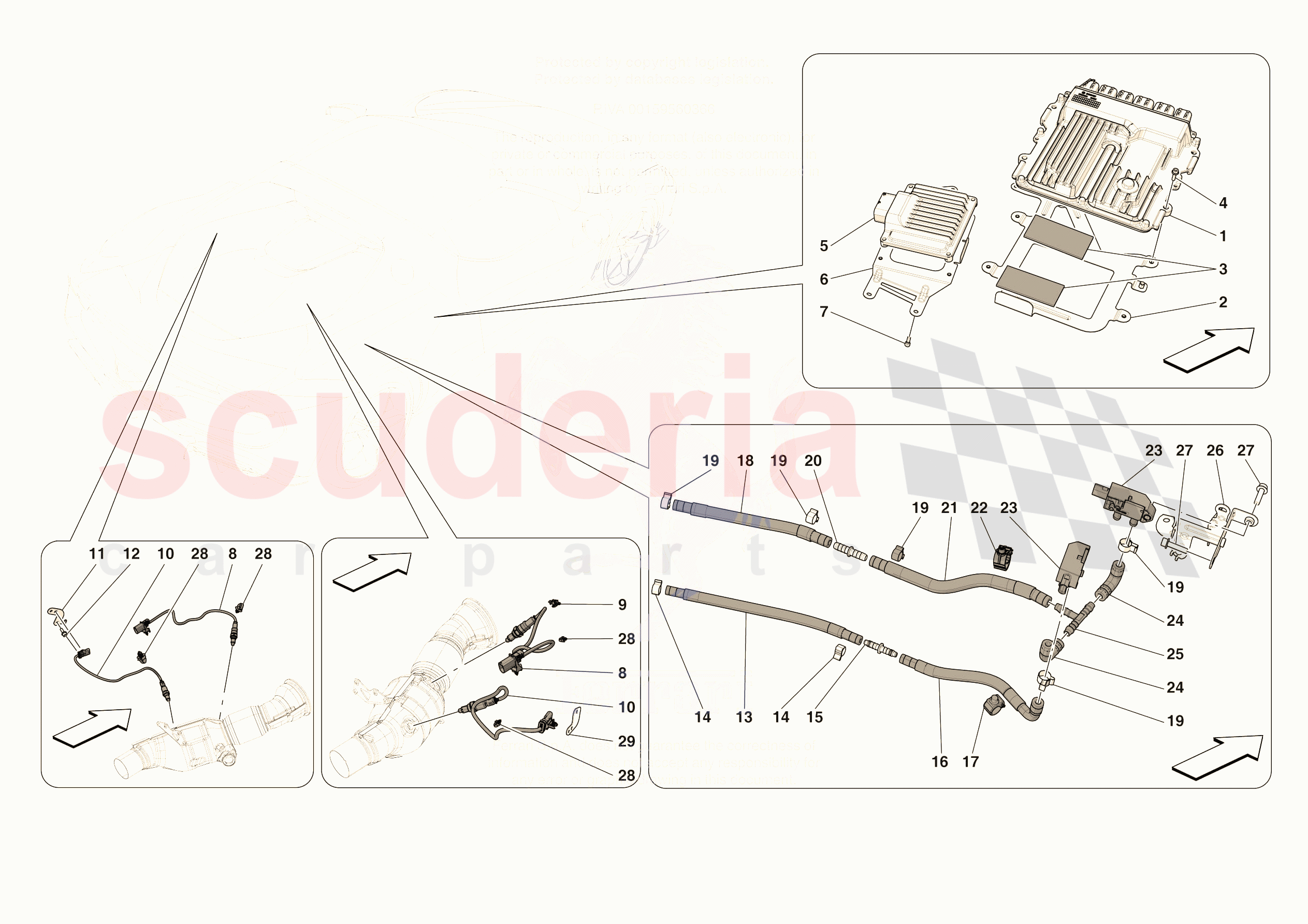 ENGINE INJECTION CONTROL of Ferrari Ferrari 296 GTB Europe RH