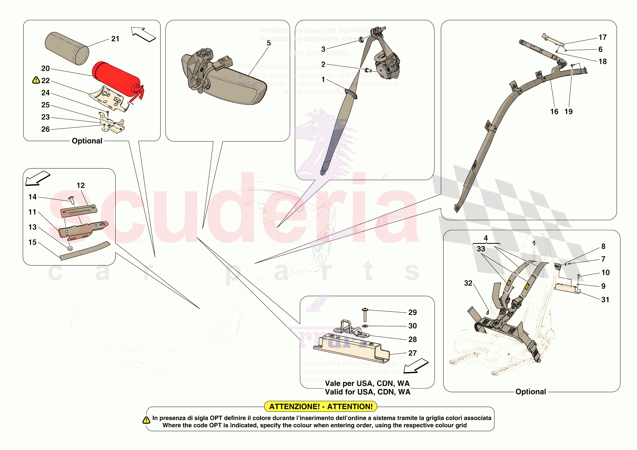 OTHER INTERIOR TRIM ACCESSORIES of Ferrari Ferrari 296 GTB USA