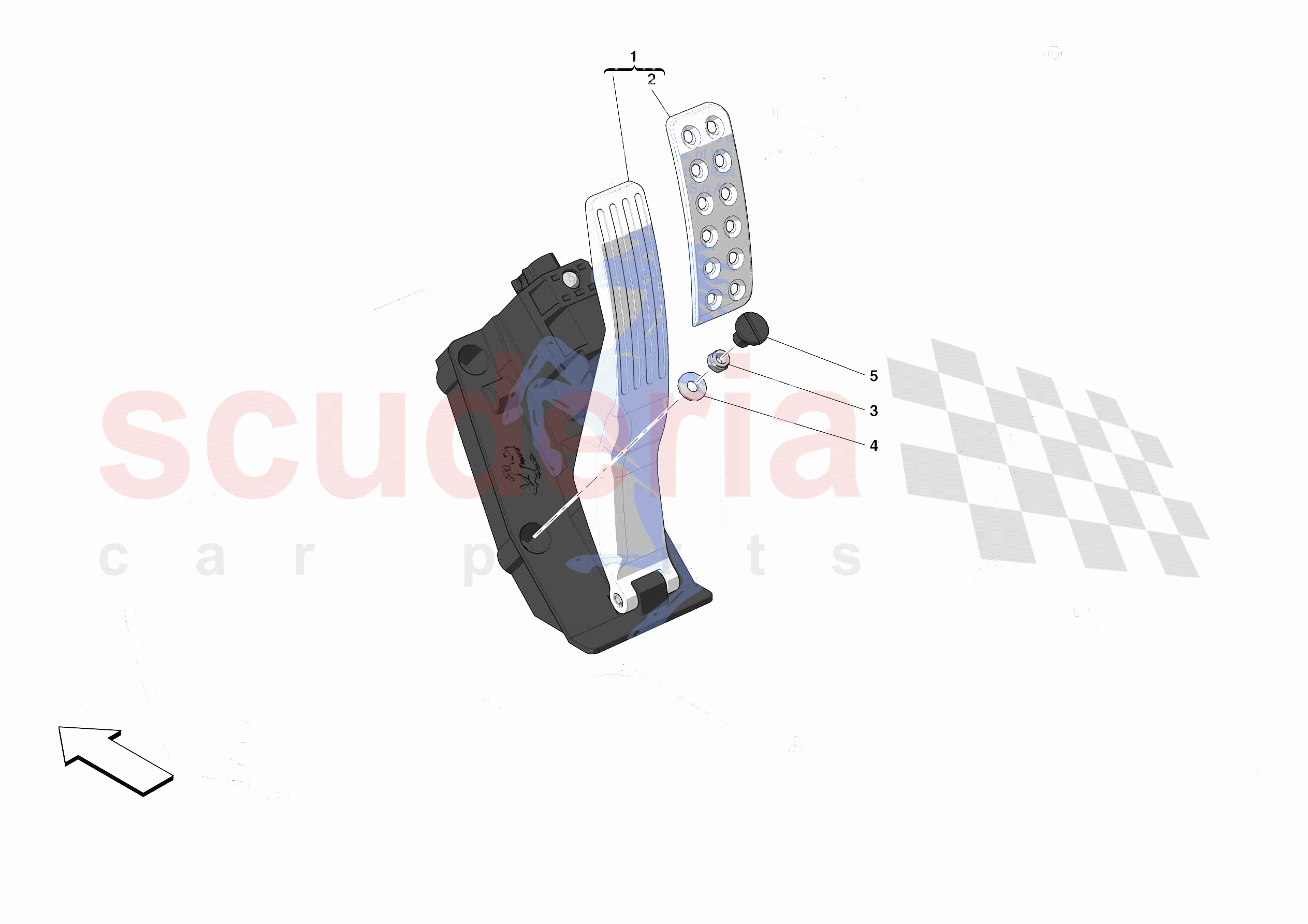 ACCELERATOR CONTROL of Ferrari Ferrari 488 Pista Europe RH