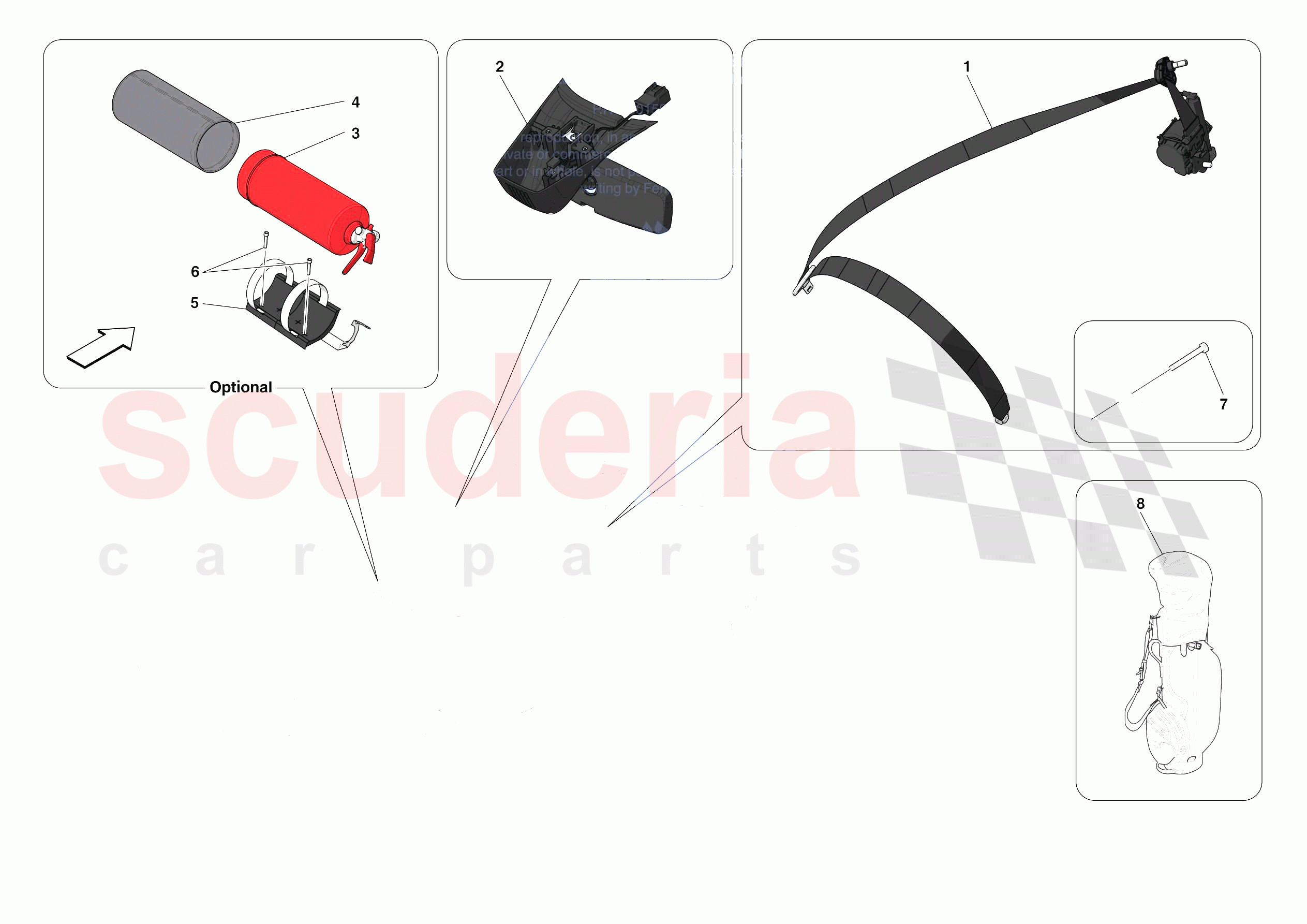 OTHER INTERIOR TRIM ACCESSORIES of Ferrari Ferrari 488 Pista Spider Europe