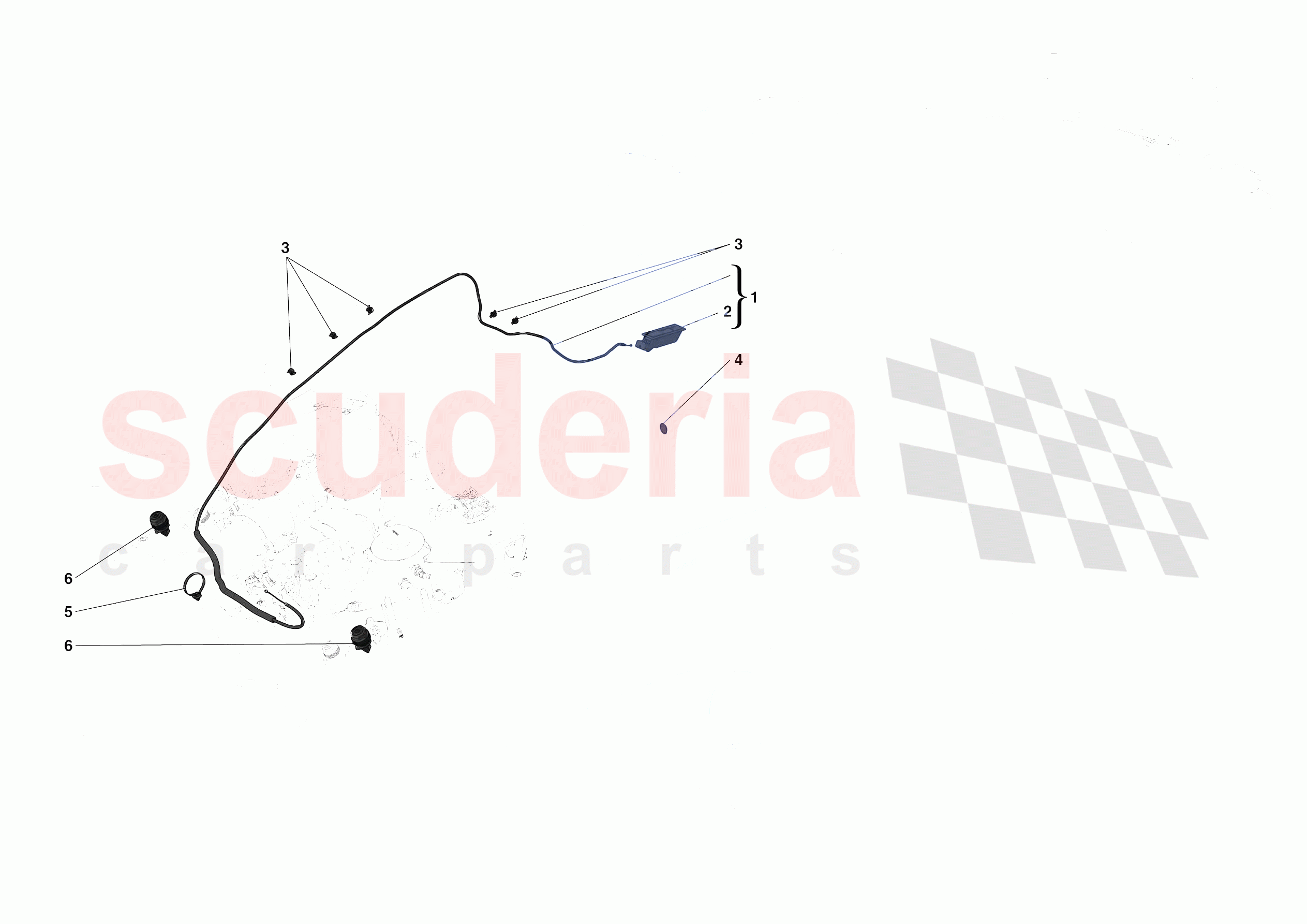 REAR LID OPENING MECHANISM of Ferrari Ferrari 488 Pista Spider USA