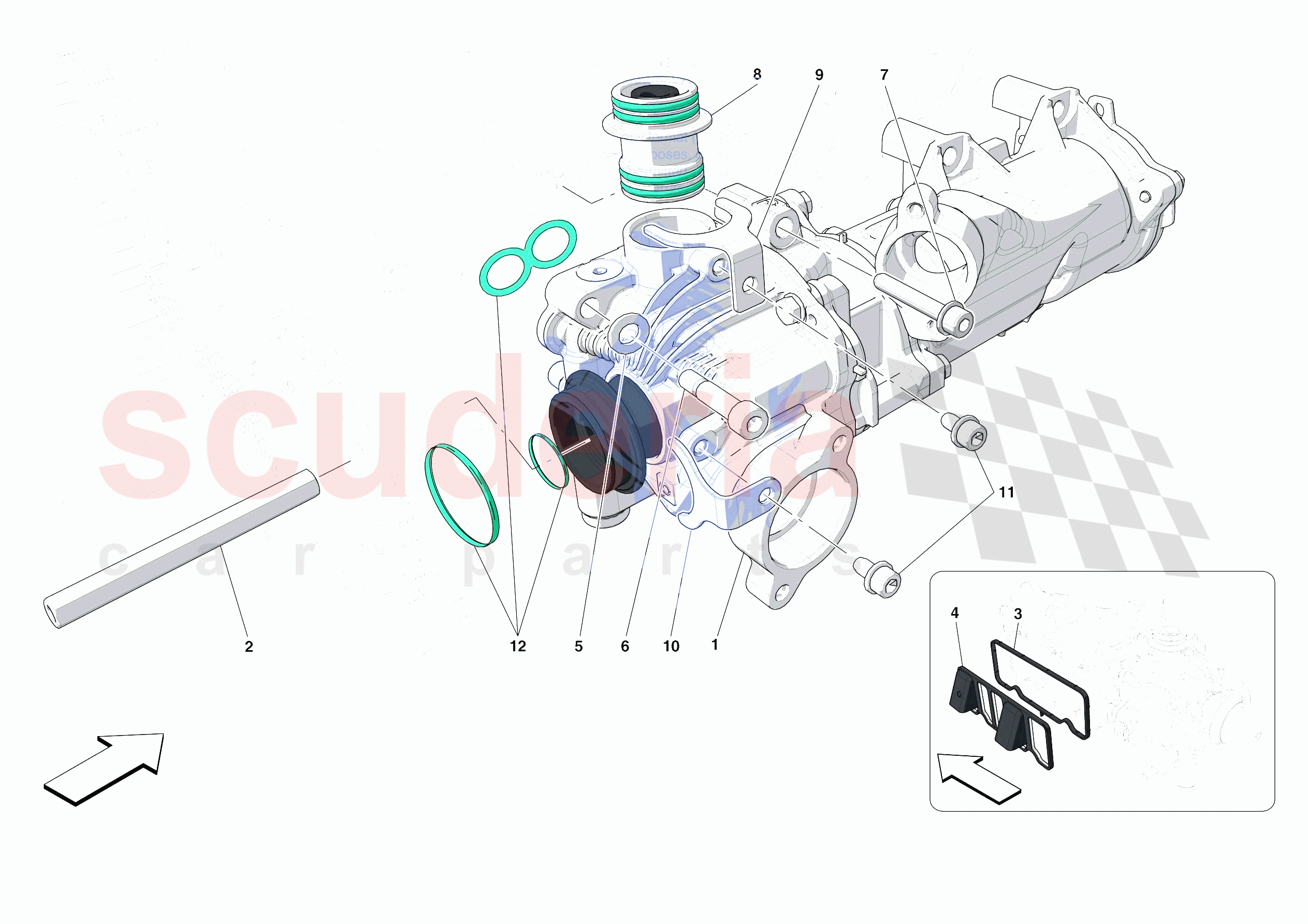 ENGINE OIL PUMP of Ferrari Ferrari 488 Pista USA